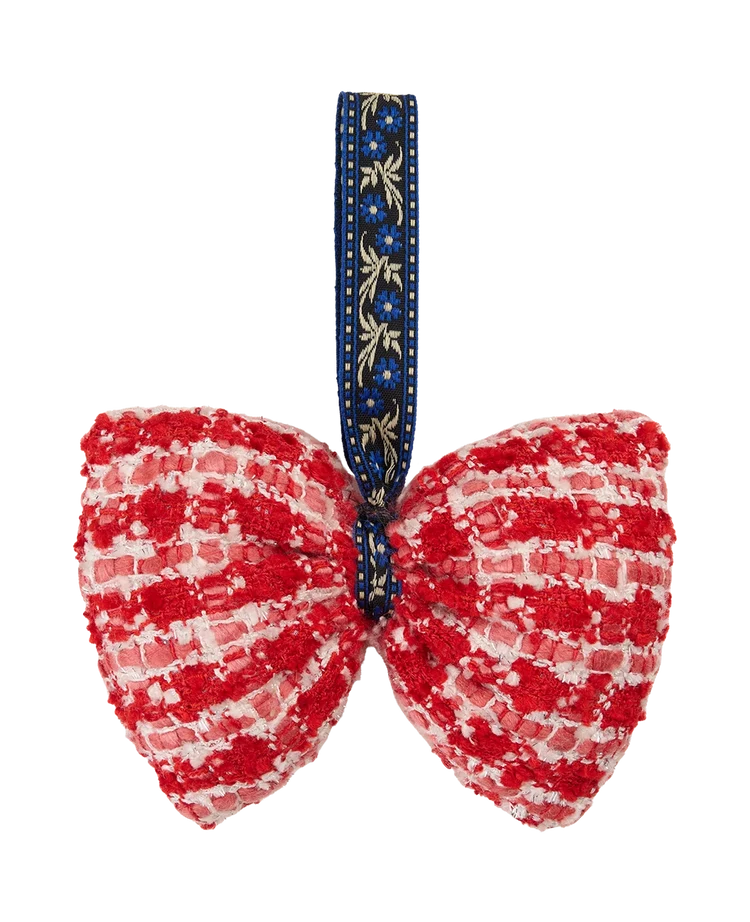 BOUCLE BOW ORNAMENT - RED