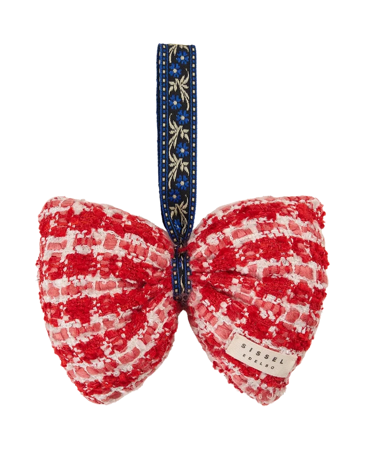 BOUCLE BOW ORNAMENT - RED