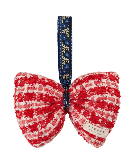 BOUCLE BOW ORNAMENT - RED