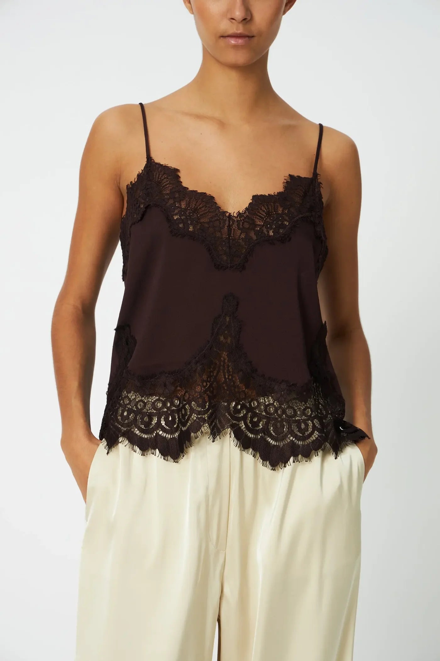 BLONDE TOP - DARK BROWN