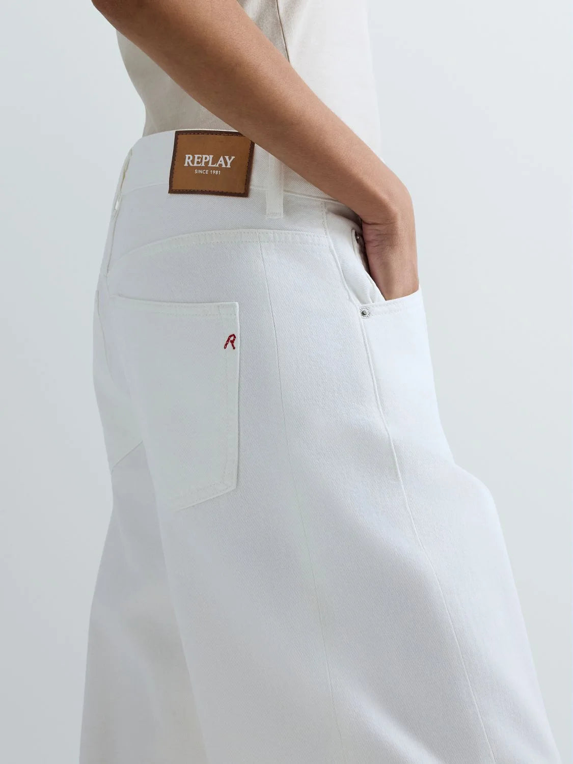 NARJA BAGGY - FIT JEANS - NATUR HVID