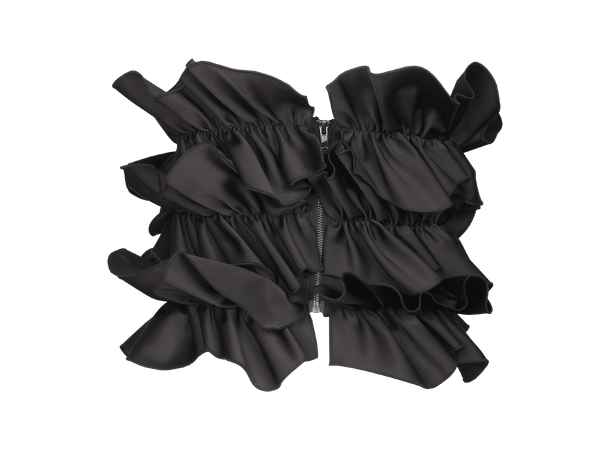 JULIET BUSTIER TOP - BLACK