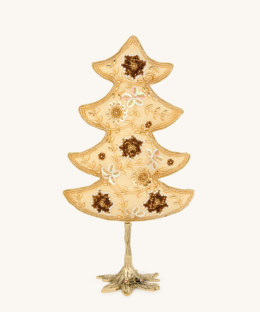 WHIMSY CHRISTMAS TREE MEDIUM - CREME