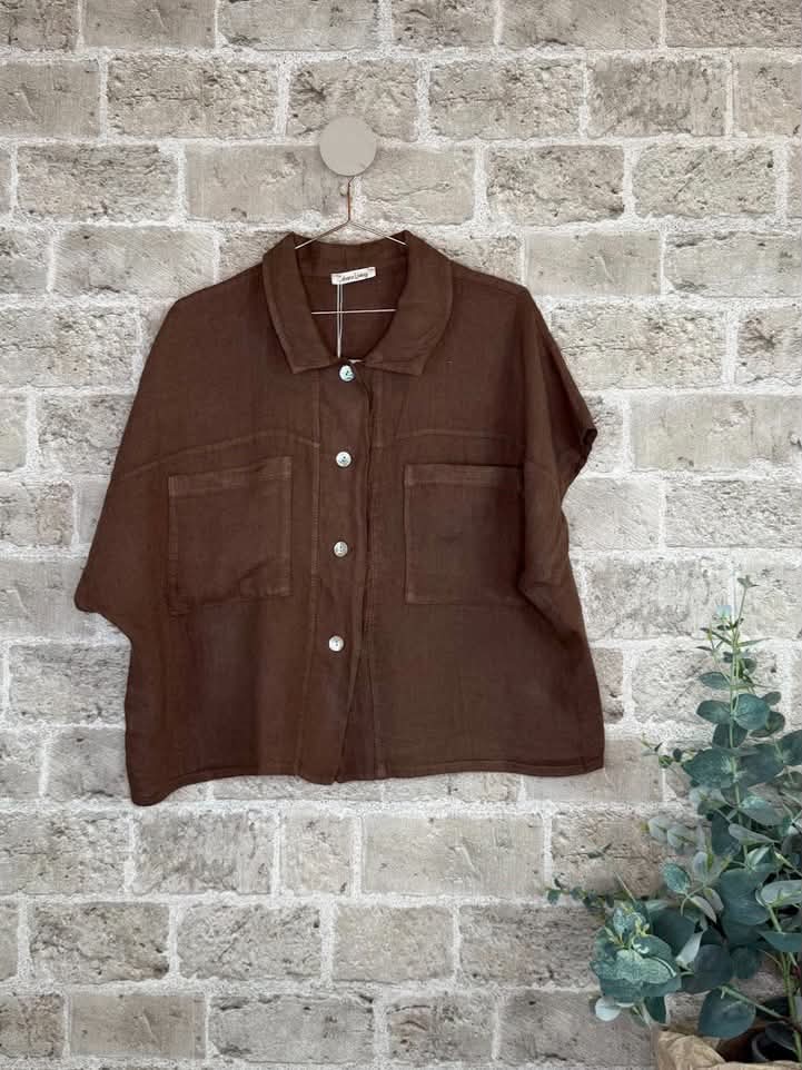 OLEA SKJORTE 3954 - EBANO