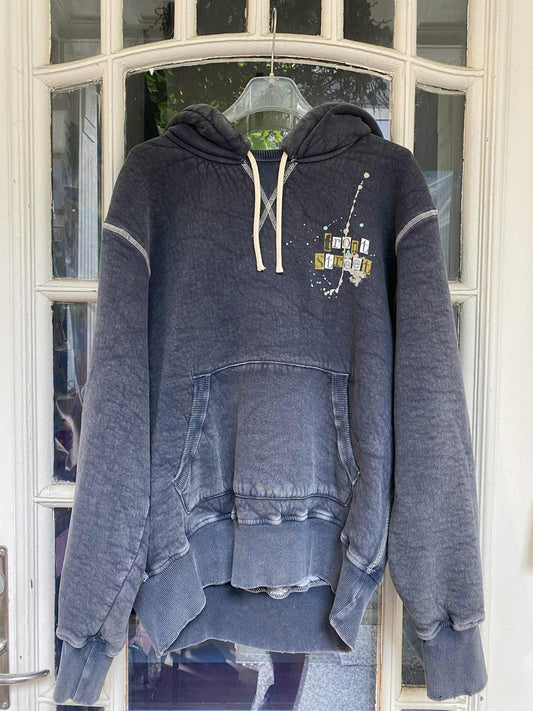 ATELIER DE PEINTRE HOODIE MARBLE - NAVY