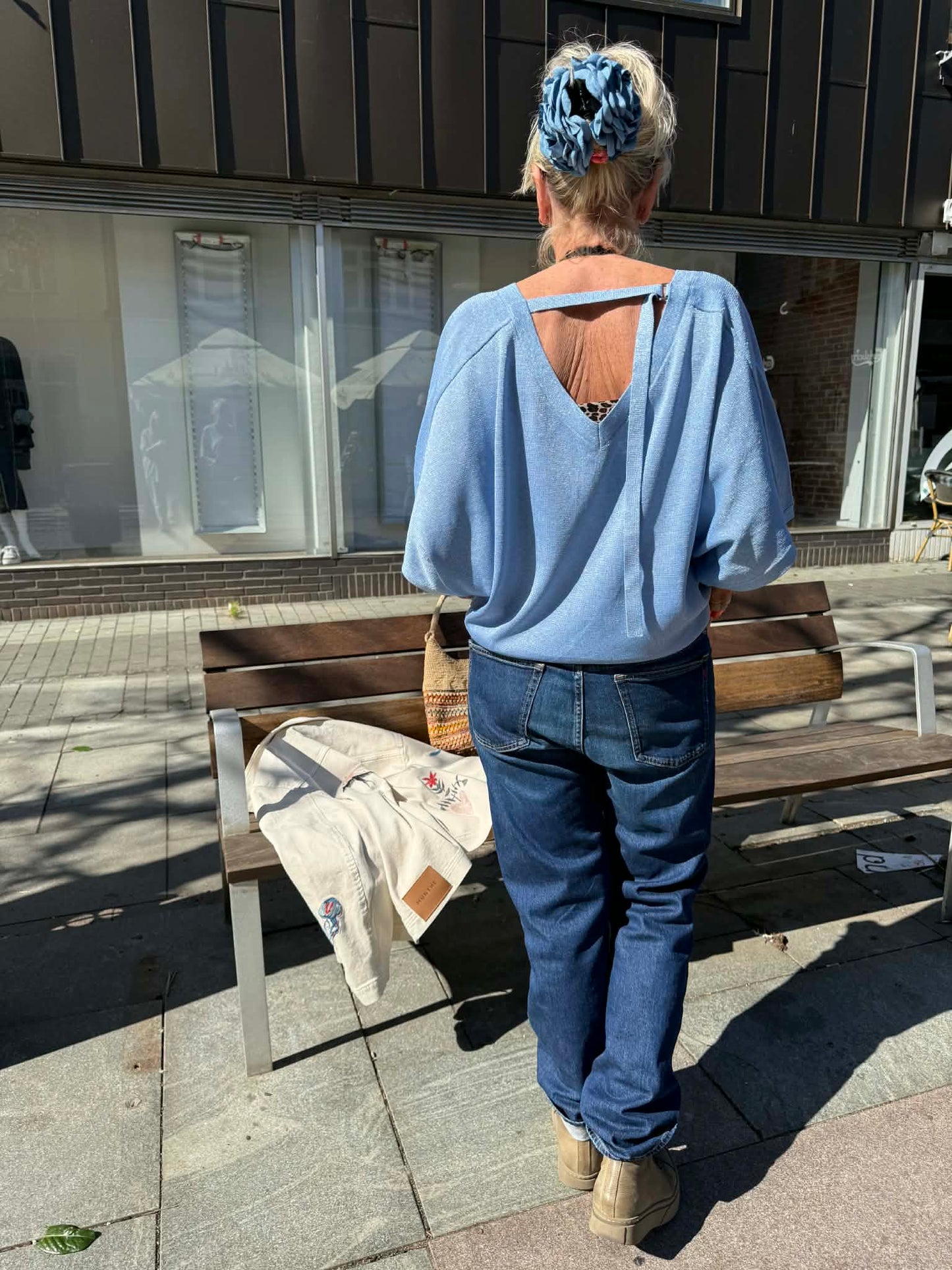 LAMÉ V-HALS TRØJE - H6SA07