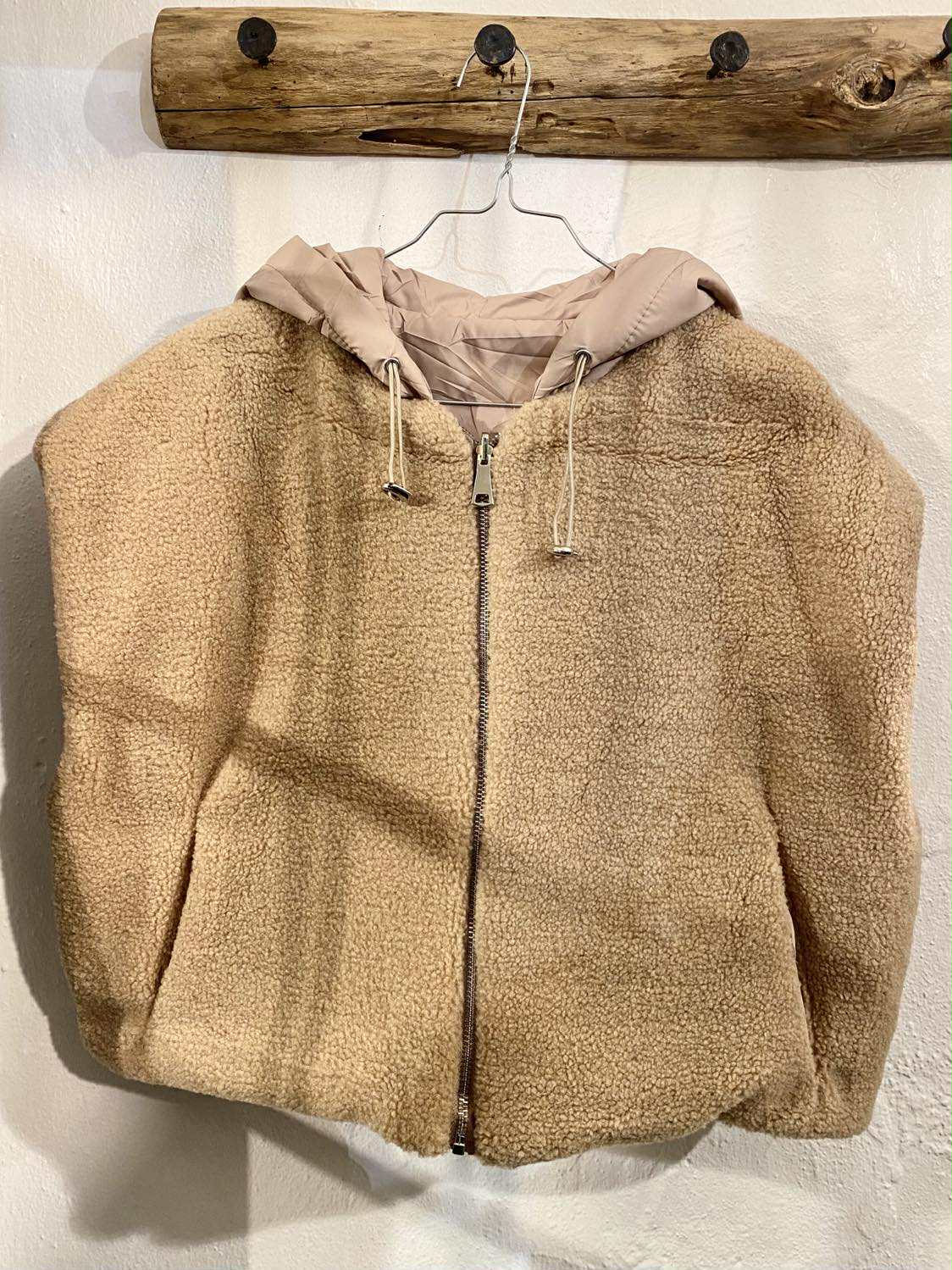 TEDDY VENDBAR VEST - 60 TAUPE