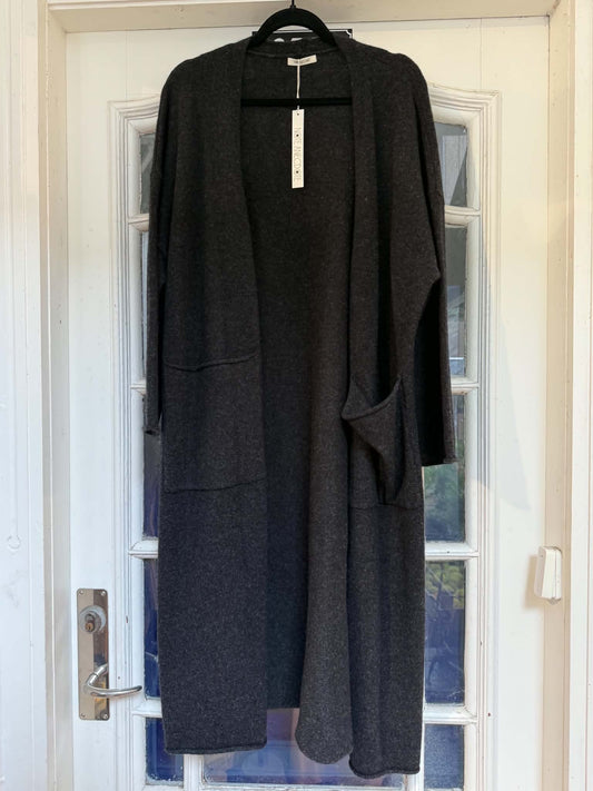 LONG CARDIGAN - DARK GREY