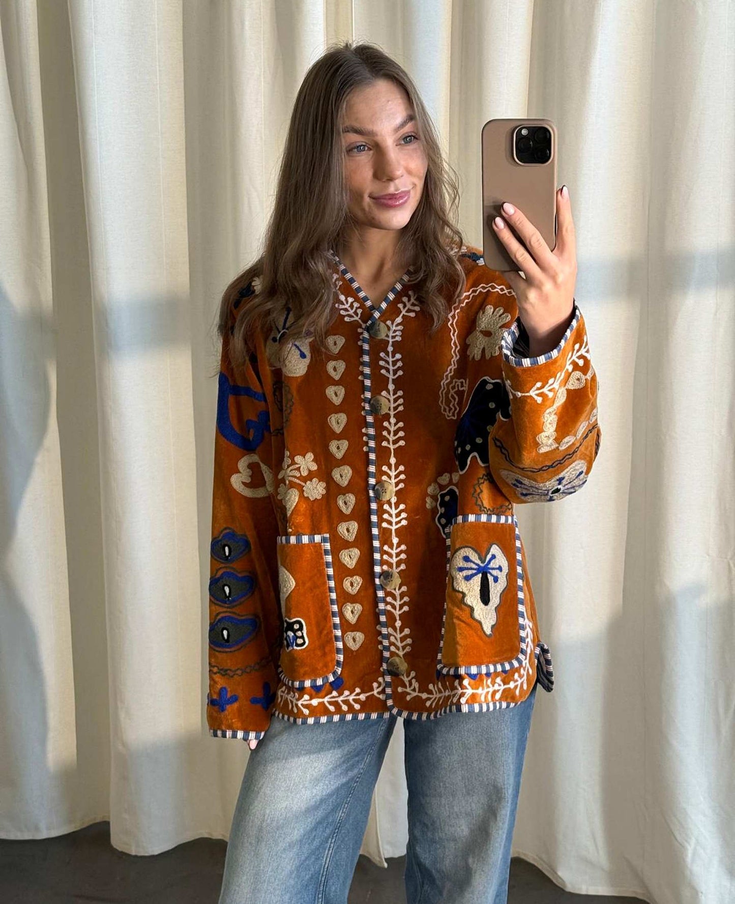 MAGGIE JACKET VElVET BROWN