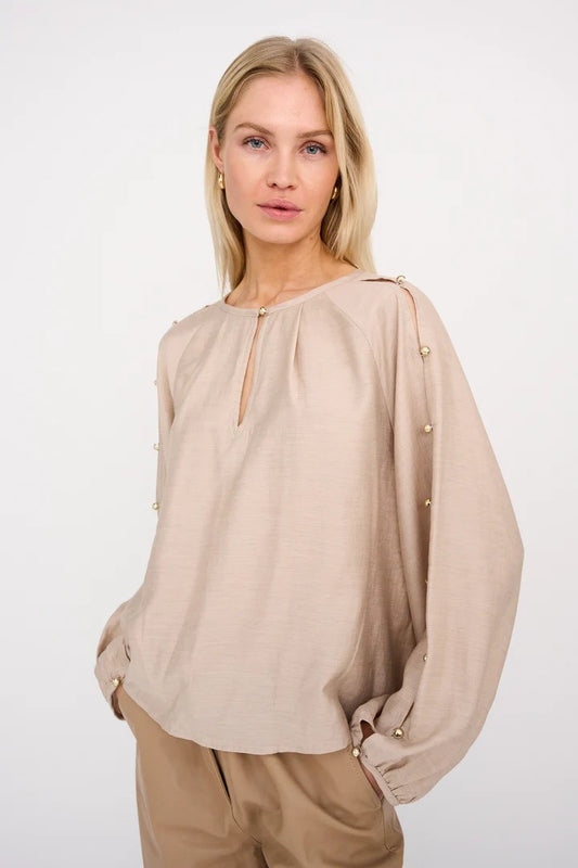 PD-VIOLA BALLON BLOUSE