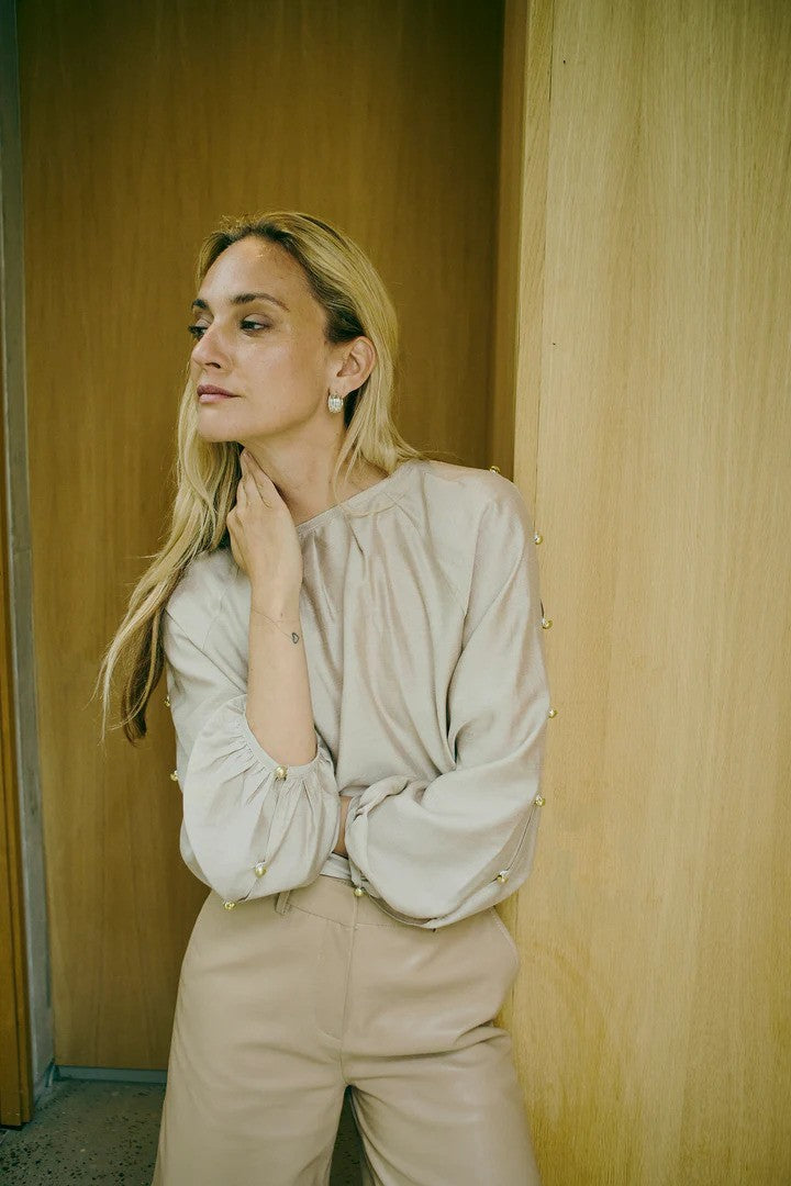 PD-VIOLA BALLON BLOUSE