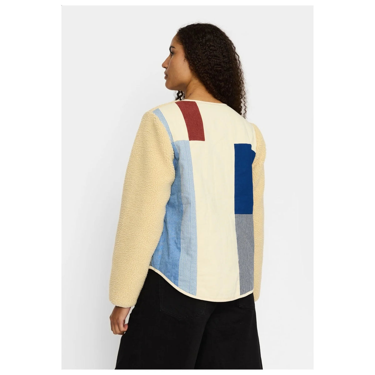 TEDDY BLOCK JACKET OFF- WHITE - 77319