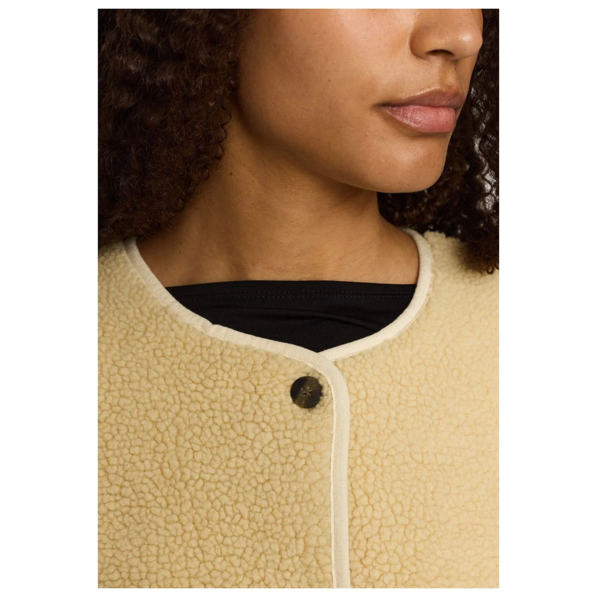TEDDY BLOCK JACKET OFF- WHITE - 77319