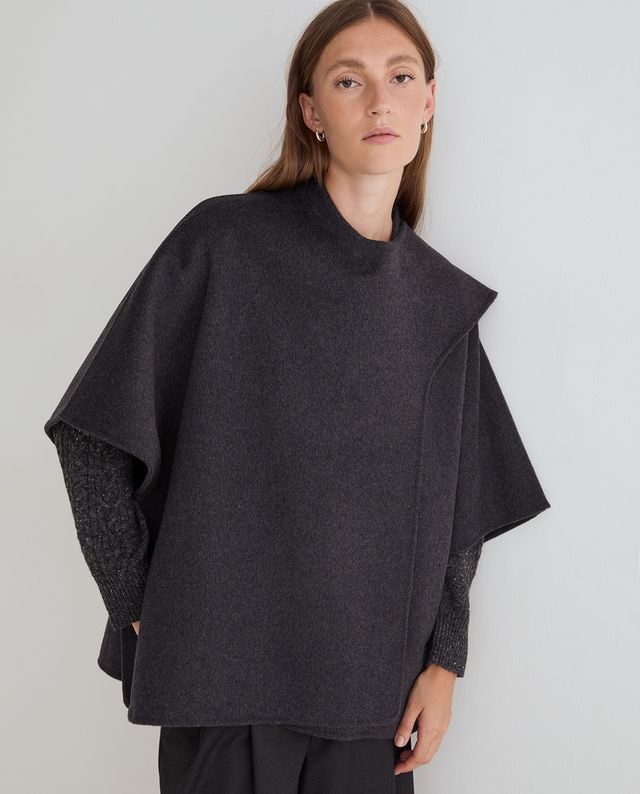 ABRIGO CAPA YERSE - DARK GREY