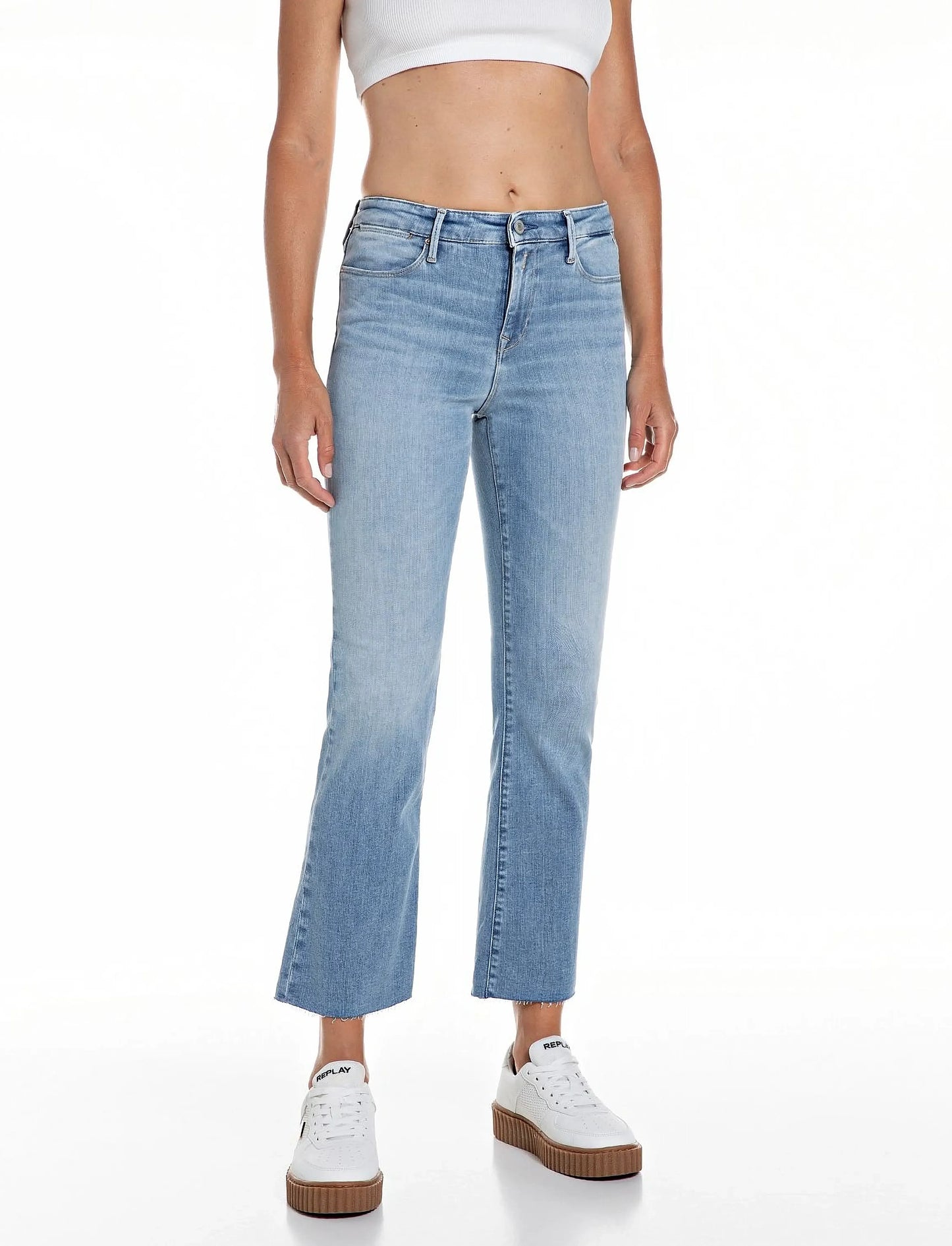 ZOLIE FLARE JEANS - BLUE DENIM