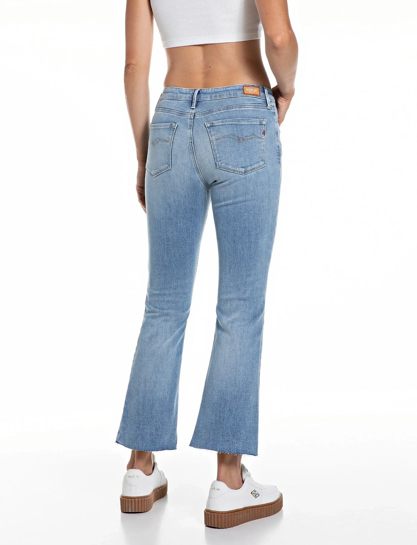 ZOLIE FLARE JEANS - BLUE DENIM