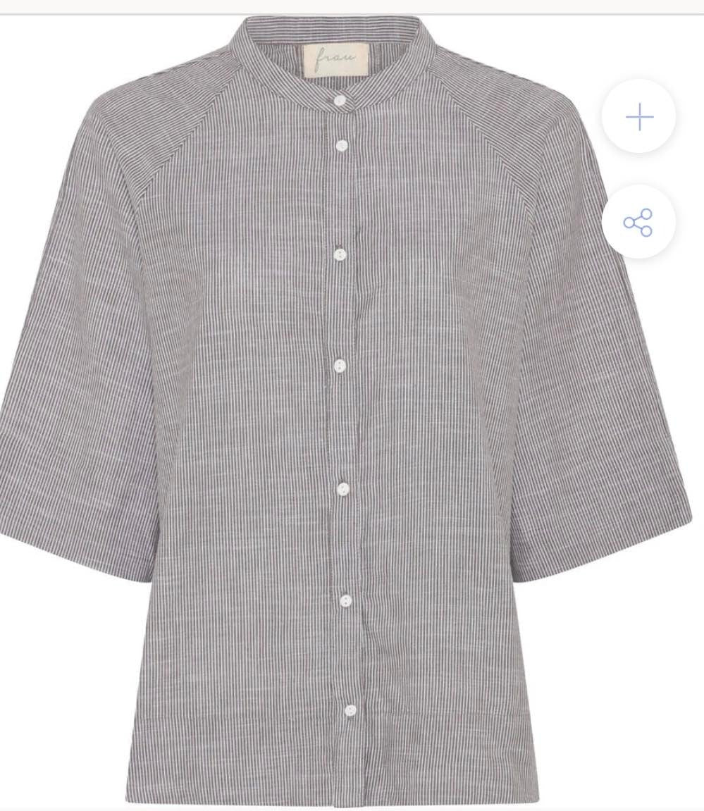 Abu Dhabi skjorte - Coffee Quartz stripe